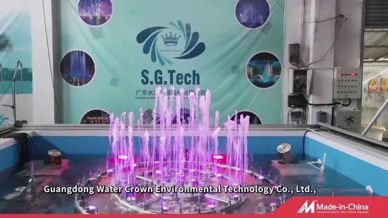 Water Crown Smart RGB Music Dancing Fountain Landscaping Garden Fountain